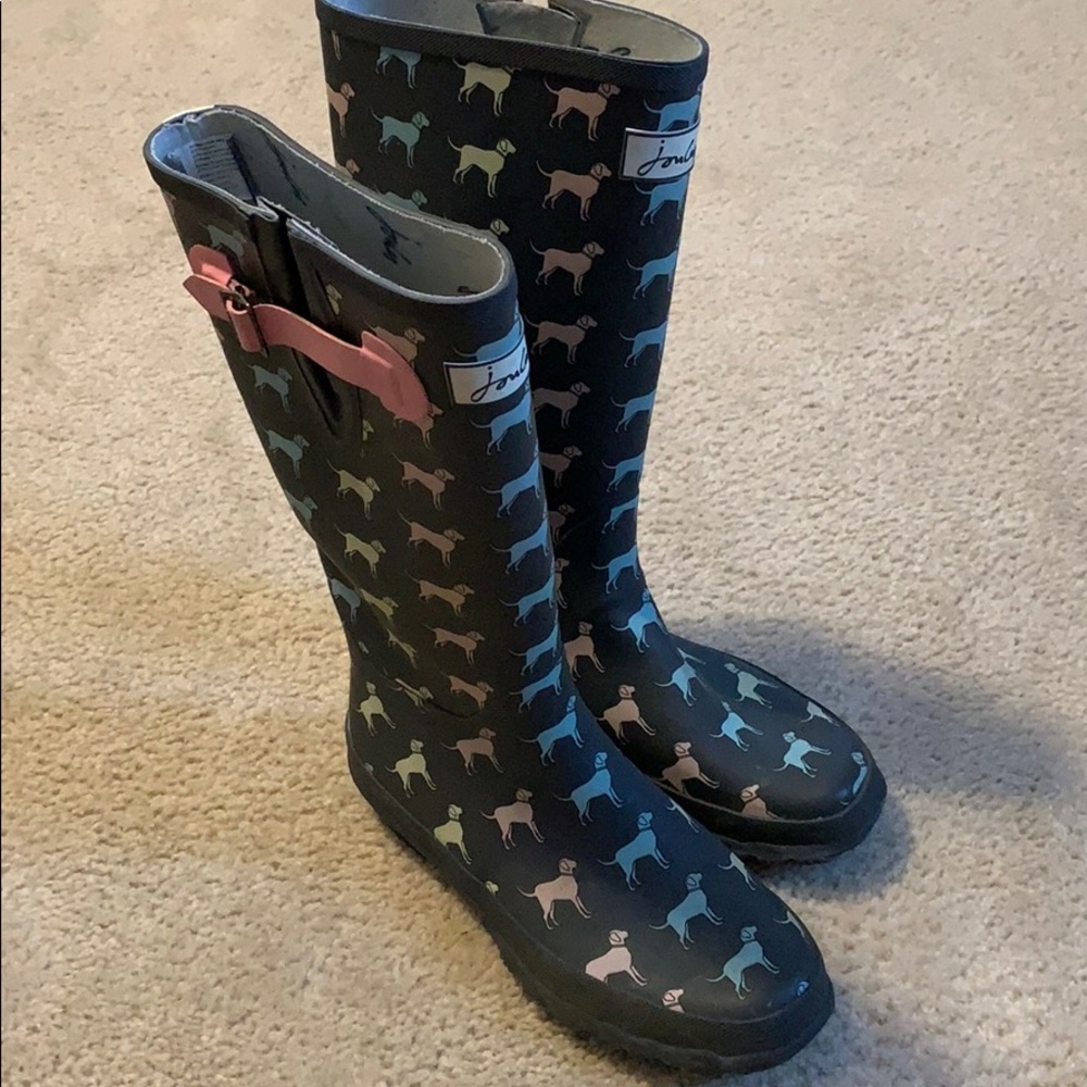 Tall Joules rain boots